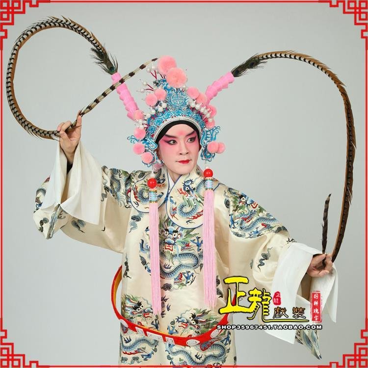 威信京剧戏曲道具用品舞台演出精品羽毛雉鸡毛 翎子