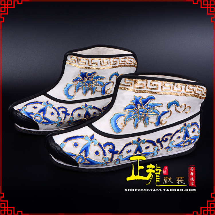 威信三岔口武生薄底 手绣绣花快靴