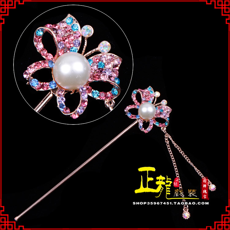 威信花旦小姐青衣头饰簪子 蝴蝶发簪