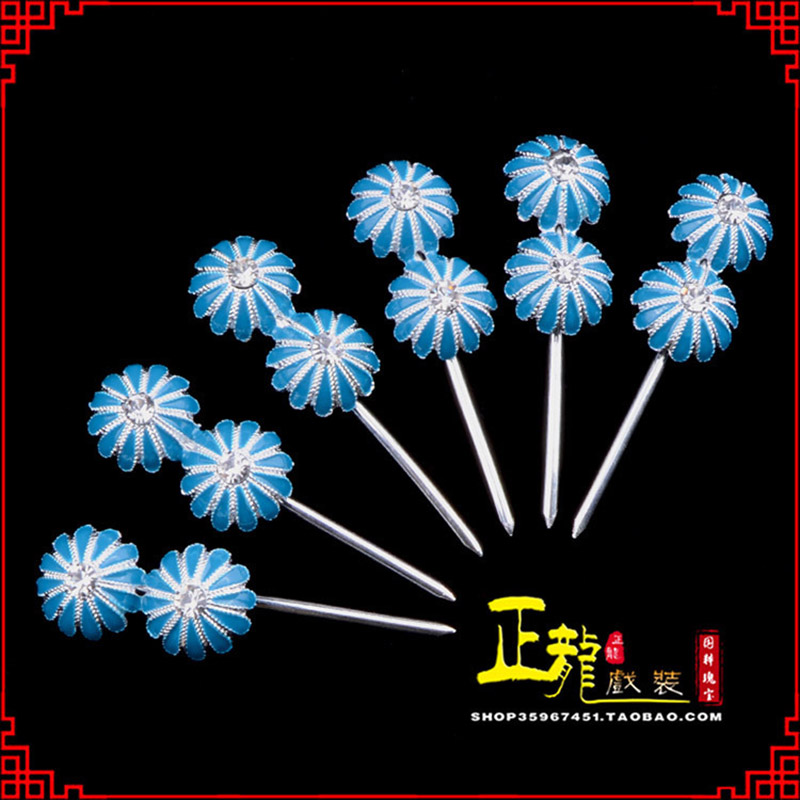 威信头面泡子旦角化妆头饰 仿点绸泡子